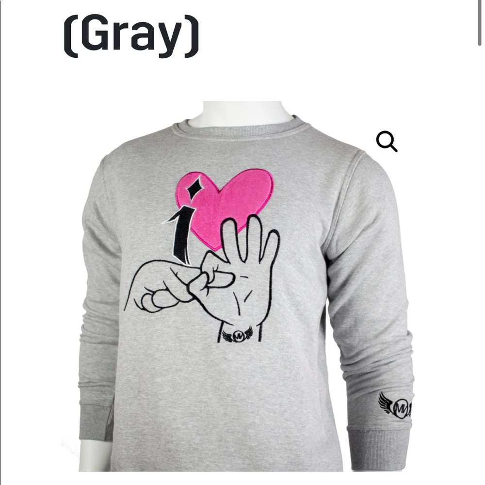 Gray “I Love To Do It” Crew Neck
